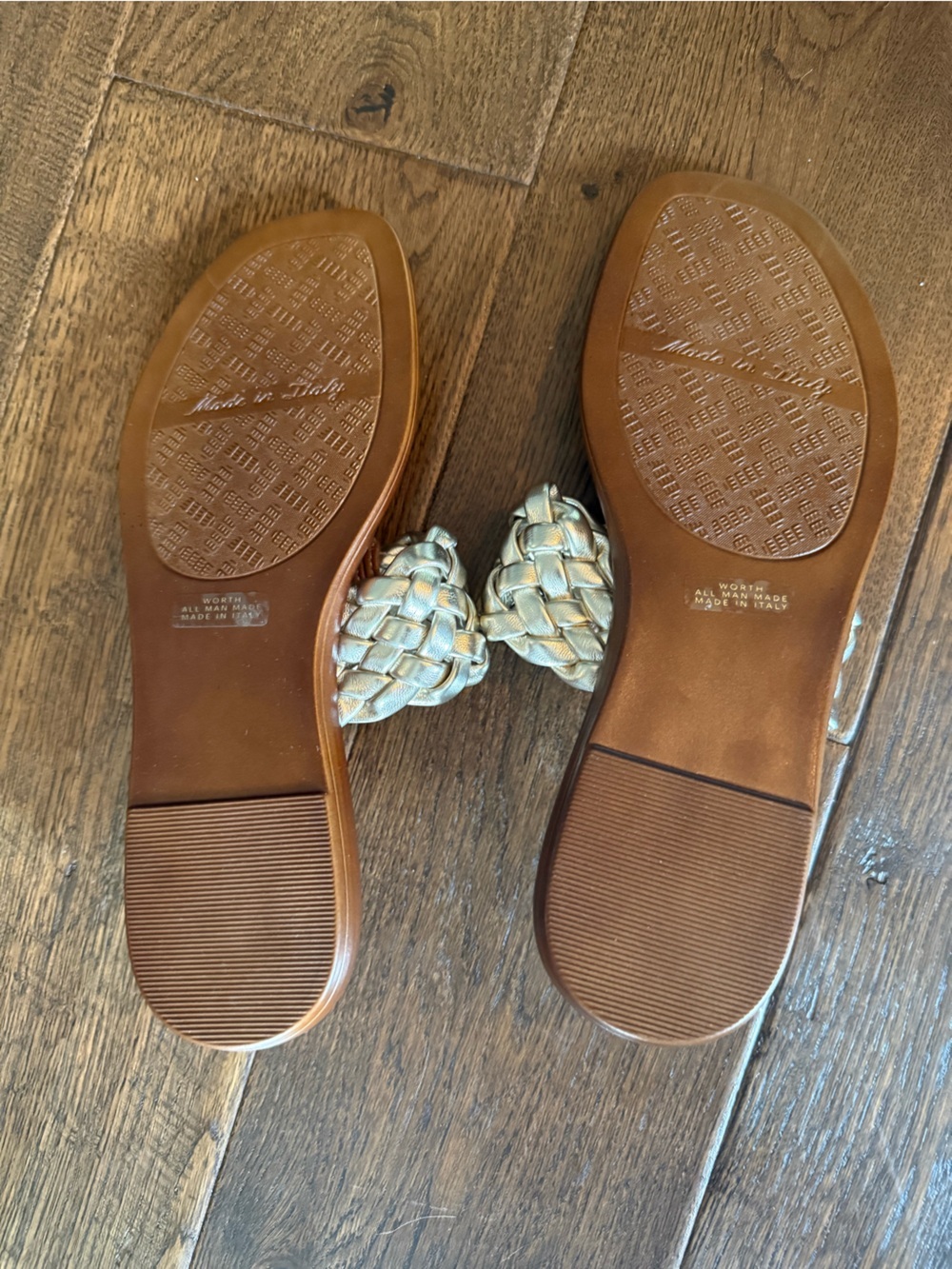 Italian Shoemakers Metallic Sandals - Picture 3 of 4